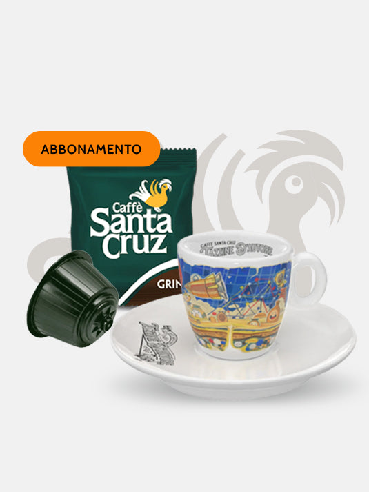 Abbonamento Capsule Dolce Gusto® – 100 Capsule + Tazzina d’Autore Omaggio