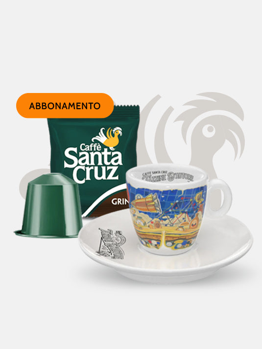 Abbonamento Capsule Nespresso® – 100 Capsule + Tazzina d’Autore Omaggio